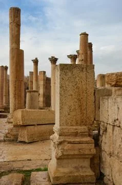 Macellum, jerash Stock Photos