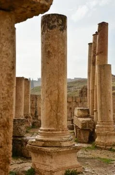 Macellum, jerash Stock Photos