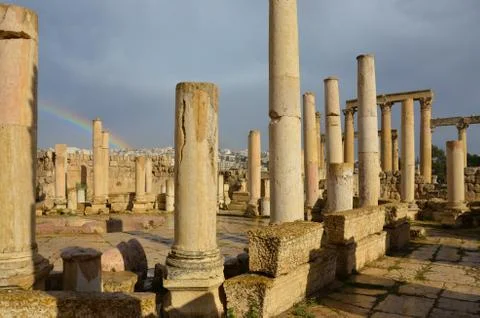 Macellum, jerash Stock Photos