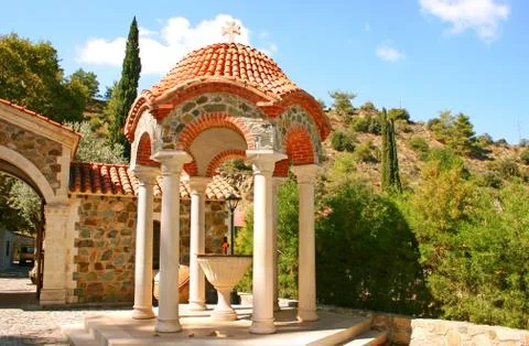 Machairas monastery Stock Photos