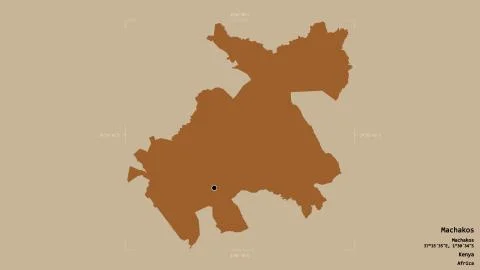 Machakos - Kenya. Bounding box. Pattern Stock Illustration