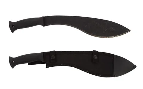 Machete with and without sheath Stock Photos