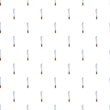 Machete blade tool seamless repeating pattern design Stock Illustration