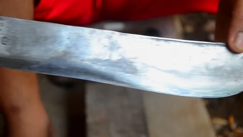 Machete close up Stock Footage 118964835