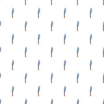 Machete knife repeating pattern on white background 库存插图