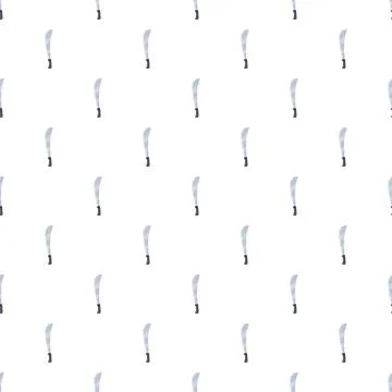 Machete pattern repeating creating seamless background design Stock Illustration