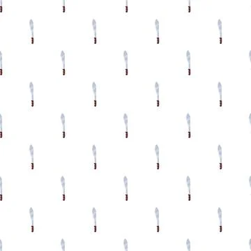 Machete repeating pattern on white background Stock Illustration
