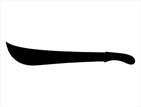 Machete silhouette vector art Stock Illustration