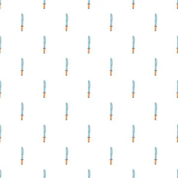Machete weapon pattern for martial arts and combat Stock Illustration