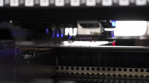 Machine assembly, shooting video fron hands Stockbeeldmateriaal 327571659