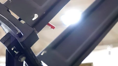 Machine for automatic winding of electrical cable close-up Stock Footage 147869472