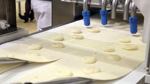Machine in bakery industry Stock Footage 72078458