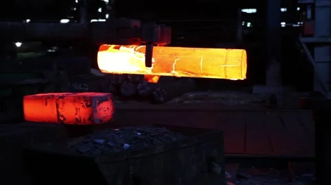 Machine blacksmith under working Vídeo Stock 62759432