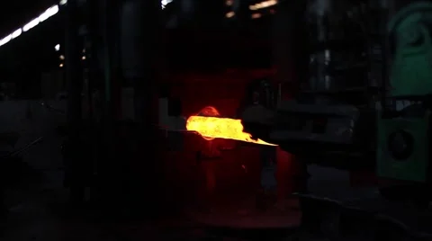 Machine blacksmith under working Video stock 62759474