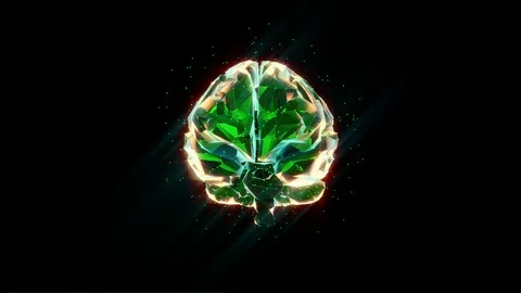 Machine brain, artificial intelligence, neuroscience research, cyborg brain Stock Footage 93827719