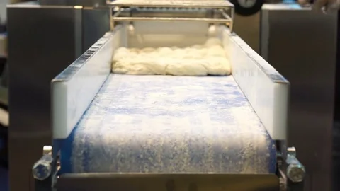 Machine for bread dough Stock Footage 72550637