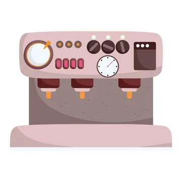 Machine of brew coffee Stock Illustration