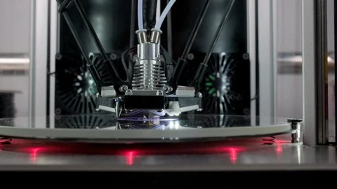 Machine is building a three-dimensional object Video stock 116277777