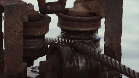 Machine Cable Stock Footage 36764242