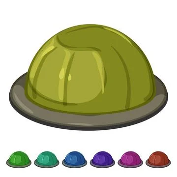 Machine capsule coffee cartoon vector graphic Stock Illustration