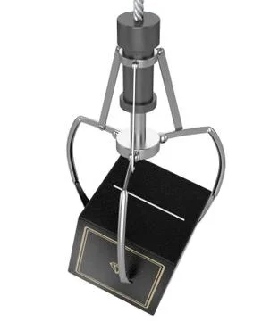 Machine Claw Grabbing Wedding Ring Box Stock Illustration