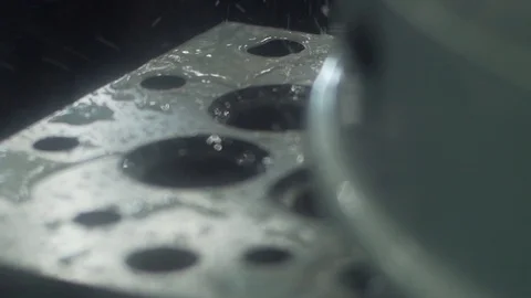 Machine cleaning the details close up Video stock 129639798