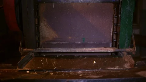Machine for cleaning sewage filter grates from debris Stock Footage 70717356