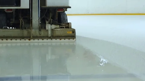 Machine cleans ice skating rink 動画素材 71621391