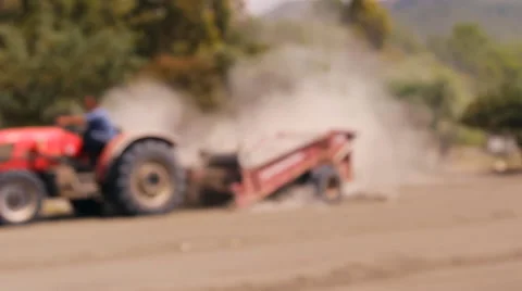 The machine cleans sifts the sand on the beach Stock Footage 44390950