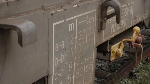 Machine close up in a train constructio site Video stock 262460460