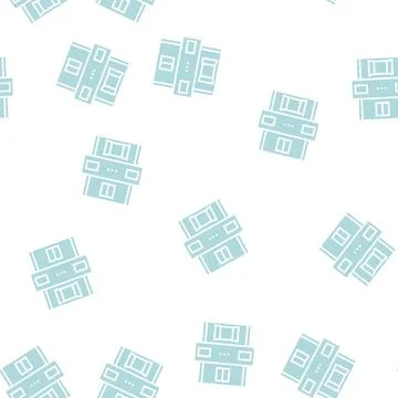 Machine for closed boxes glyph seamless pattern Stock Illustration