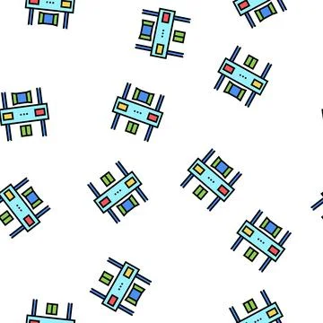 Machine for closed boxes vector seamless pattern Stockillustratie