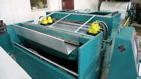 Machine with CNC for working with metal Stock Footage 47891577