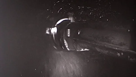 Machine Coal Mine Seam Mining Underground 1960s Vintage Film Industry Movie Stock Footage 75918069