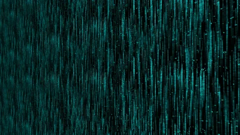 Machine code 0 and 1 matrix background, computer digital world wall zoom Stock Footage 116349759
