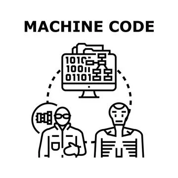 Machine code algorithm development for artificial intelligence Stock-Illustration