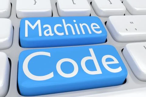 Machine Code concept イラスト素材