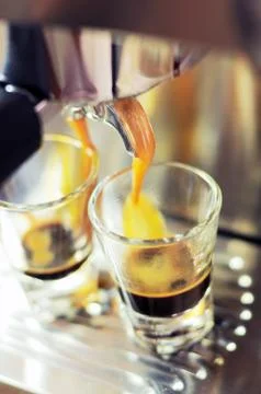 Machine of coffee 스톡 사진