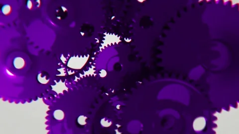 Machine Cogs Unveil Chroma 6 Video stock 276127747