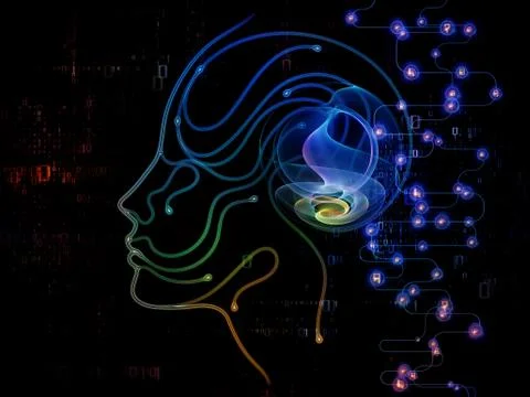 Machine Consciousness Design Stock Illustration