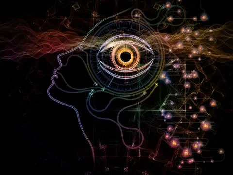 Machine Consciousness Design Stockillustratie