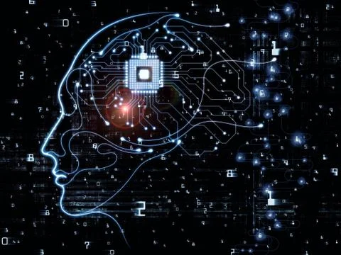 Machine Consciousness Design 스톡 일러스트