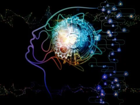 Machine Consciousness Design Illustrazione stock