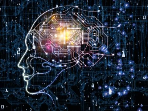 Machine Consciousness Mechanism Stock Illustration