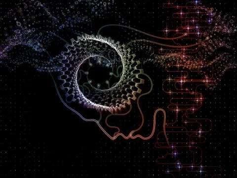 Machine Consciousness Mechanism Illustrazione stock