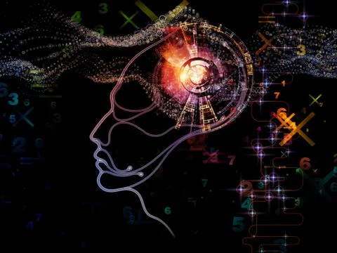 Machine Consciousness Metaphor Stock Illustration