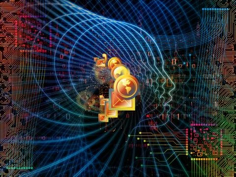 Machine Consciousness Metaphor Stock Illustration