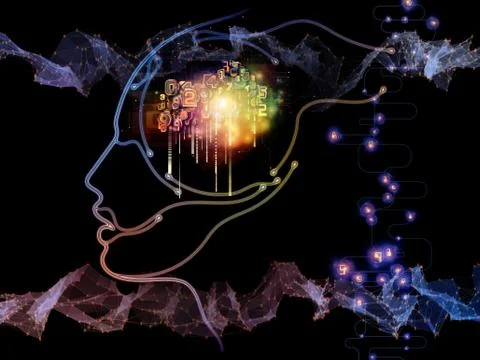 Machine Consciousness Metaphor Stockillustratie