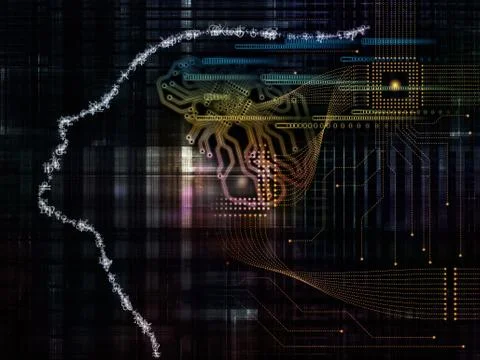 Machine Consciousness Processing Free Stock Illustration