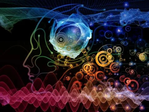 Machine Consciousness Visualization イラスト素材